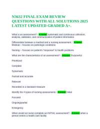 N3632 Nursing Exam Review: Questions and Solutions for Comprehensive Study