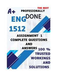 ENG1512 Assignment 1 Semester 1 2025 (746690) - DUE 19 March 2025; 100% TRUSTED work, Expe
