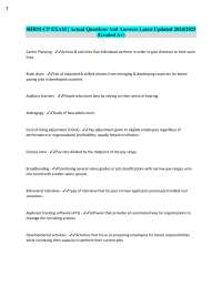 SHRM-CP Exam Prep: Key HR Terms and Definitions