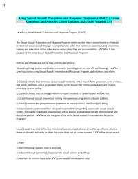 Army SHARP Program: Q&A Guide