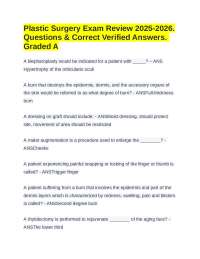 Plastic and Reconstructive Surgery: Key Concepts Q&A