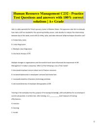 HR Management Multiple Choice Questions and Answers