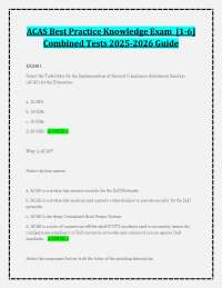 ACAS Best Practice Knowledge Exam [1-6] Combined Tests 2025-2026 Guide