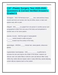Plastic Surgery Exam Prep: Questions and Verified Answers