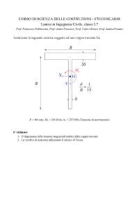 Elaborato 3 - Sezione - 2025 SCIENZA DELLE COSTRUZIONI - 0701310ICAR08 Ingegneria Civile