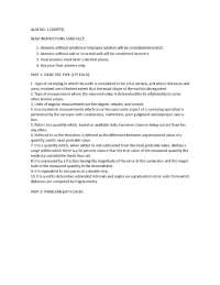 Quiz 1 Surveying (Question and Answer)(Complete Assessment)