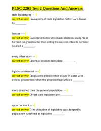 State Government: Key Concepts Q&A