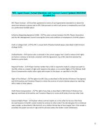 NFL Player Contracts and CBA: Key Terms and Definitions