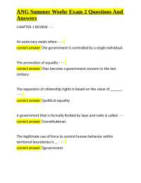 American Government Review: Key Concepts and Principles