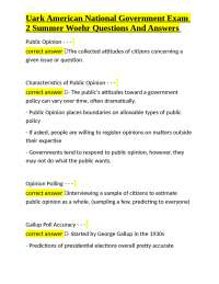 Understanding Public Opinion and Political Participation