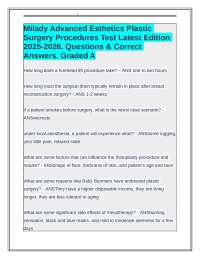 Plastic Surgery Procedures: Q&A for Esthetics Students