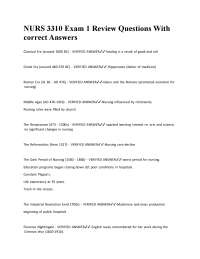 Nursing History Exam Review: Key Eras, Figures, and Reports