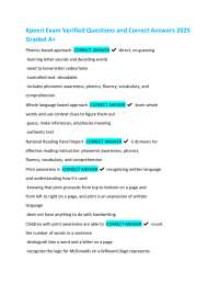 Kpeeri Exam Verified Questions and Correct Answers 2025  Graded A+