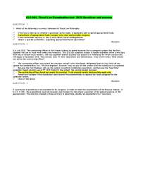 CLG 001_ Fiscal Law Examination test  2025 Questions and answers