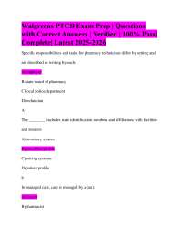 Pharmacy Technician Practice Questions: Roles, Regulations, and Key Concepts