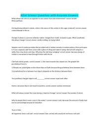 HiSet Science Questions with Accurate Answers