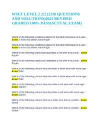 WSET Level 2 Exam Questions and Answers: Wine Tasting and Regions