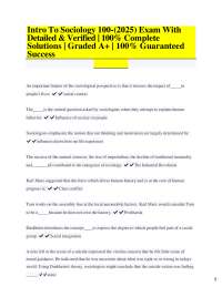 Sociology Exam Questions and Answers: Understanding Social Concepts