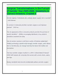 Cosmetic Surgery and Gender Identity: Questions and Answers