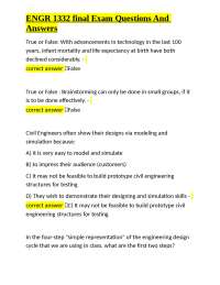 Engineering Design Principles: Questions and Answers
