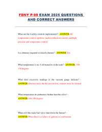 FDNY P-99 Exam 2025 Questions and Correct Answers – Practice Questions with Answers