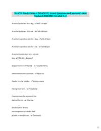 NAVTA Study Guide 4 2024/2025 | Actual Questions and Answers Latest  Updated 2024/2025 (Gr