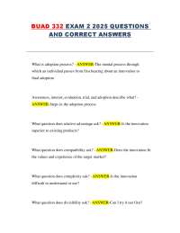 Marketing Exam Prep: Q&A on Adoption, Segmentation, and Buyer Behavior