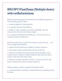 Corporate and International Strategy Exam with Verified Solutions