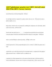 Phlebotomy Practice Questions and Answers: A Comprehensive Review