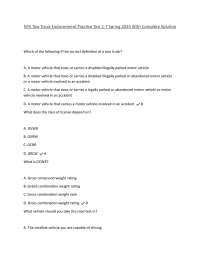 NYS Tow Truck Endorsement Practice Test: Spring 2025