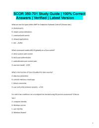 Cisco Security Technologies: Multiple Choice Questions and Answers