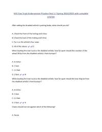 NYS Tow Truck Endorsement Practice Test 2024/2025