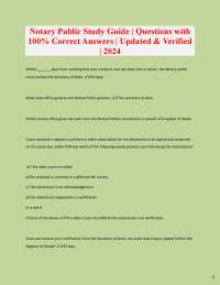 Notary Public Exam Prep: Key Questions and Answers