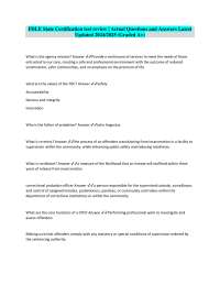 Correctional Probation Officer (CPO) Responsibilities and Ethics
