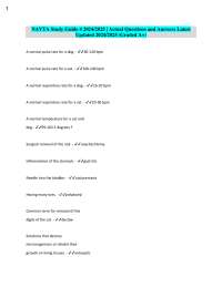 NAVTA Study Guide 4 2024/2025 | Actual Questions and Answers Latest  Updated 2024/2025 (Gr