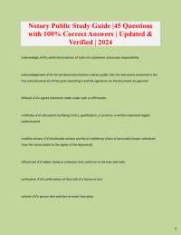 Notary Public Essentials: Key Concepts and Exam Prep