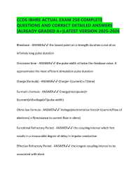 CCDS IBHRE ACTUAL EXAM 250 COMPLETE QUESTIONS AND CORRECT DETAILED ANSWERS |ALREADY GRADED