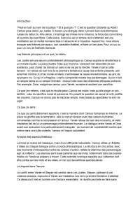 Présentation orale des Justes d'Albert Camus