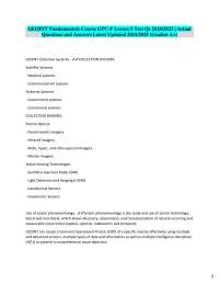 GEOINT Fundamentals: Collection Systems and Sensor Technology
