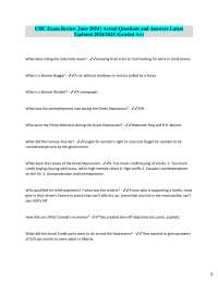 Great Depression & WWII Exam Review: Key Questions & Answers