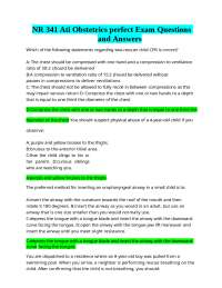 Obstetrics and Pediatric Emergency Exam Questions