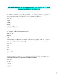 PTU PART 4 EXAM ACTUAL QUESTIONS AND ANSWERS LATEST  UPDATED 2024/2025 (GRADED A+) The AWP