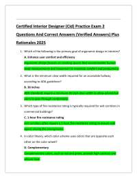 Interior Design Certification Exam Practice Questions