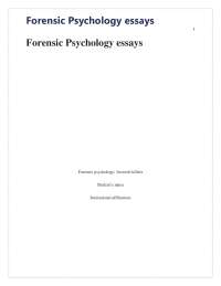 Research Proposal: Psychological Factors in Juvenile Homicide