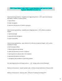 Healthcare Compliance Exam Study Guide: Key Concepts & Guidelines