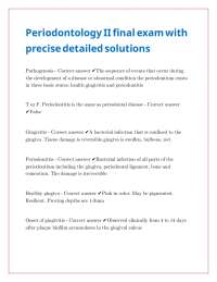 Periodontology Exam Questions and Answers: A Comprehensive Review