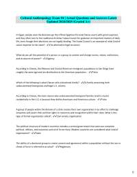 Cultural Anthropology Exam Q&A: Social Structures, Rituals, and Health