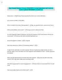 Nutrition and Dietetics Exam Q&A: Clinical Scenarios