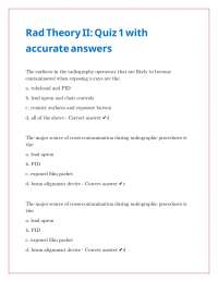 Dental Radiography Quiz: Infection Control and Techniques