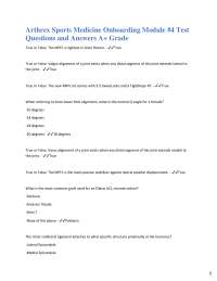 Arthrex Sports Medicine Module 4: Q&A for Surgical Procedures